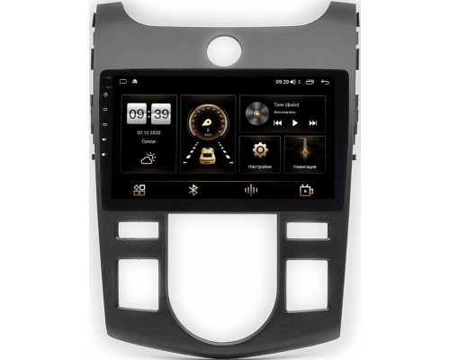 Kia Cerato II 2009-2013 (черный) Canbox 4196-9-413 для авто с климатом (тип 1) на Android 10 (4G-SIM, 6/128, DSP, QLed) С оптическим выходом