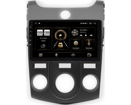 Kia Cerato II 2009-2013 (черный) Canbox 3792-9-414 для авто с кондиционером (тип 2) на Android 10 (4G-SIM, 4/64, DSP, QLed) С оптическим выходом