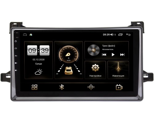 Toyota Prius IV (XW50) 2015-2021 (черный глянец) Canbox 4544-9-651 на Android 10 (4G-SIM, 2/32, DSP, QLed)