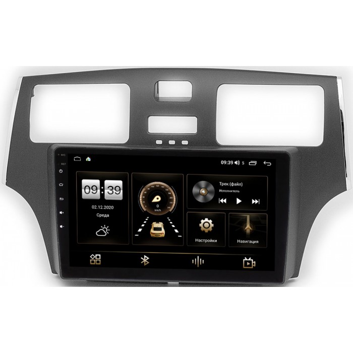 Штатная магнитола Lexus ES IV 2001-2006 (черная) Canbox 4197-9-746 на Android 10 (4G-SIM, 8/128, DSP, QLed) С оптическим выходом