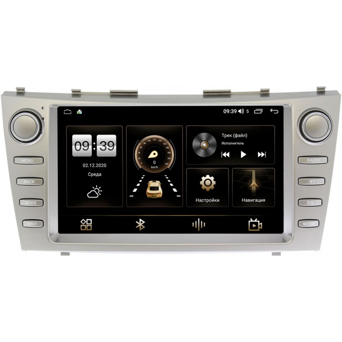 Штатная магнитола Canbox 4166-9-CAMRYV40 для Toyota Camry V40 2006-2011 на Android 10 (4G-SIM, 3/32, DSP, QLed)
