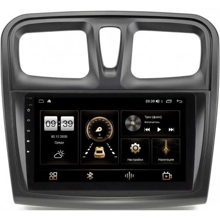 Штатная магнитола Renault Logan II, Sandero II 2013-2021 Canbox L-Line 4169-9-RE020T на Android 10 (4G-SIM, 2/32, TS18, DSP, QLed)