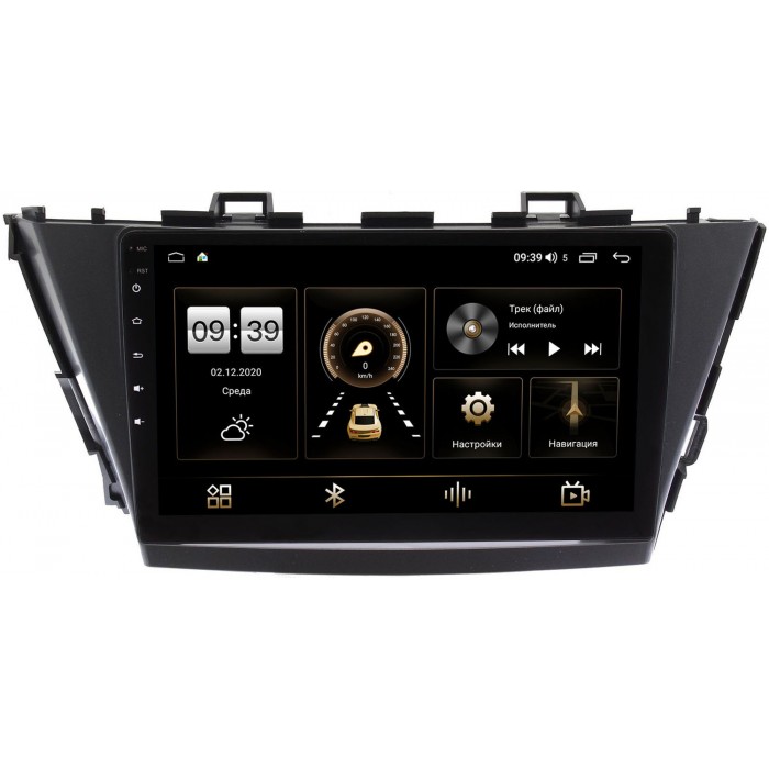 Штатная магнитола Toyota Prius Alpha 2011-2014 (правый руль) Canbox 4166-9-TO296N на Android 10 (4G-SIM, 3/32, DSP, QLed)