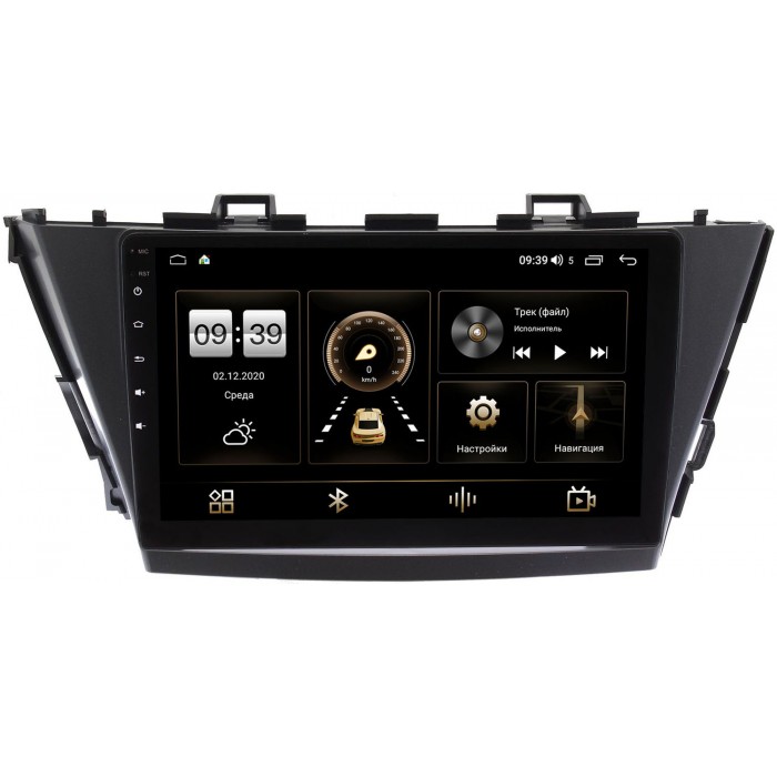 Штатная магнитола Toyota Prius Alpha 2011-2014 (правый руль) Canbox 4196-9-TO296N на Android 10 (4G-SIM, 6/128, DSP, QLed) С оптическим выходом