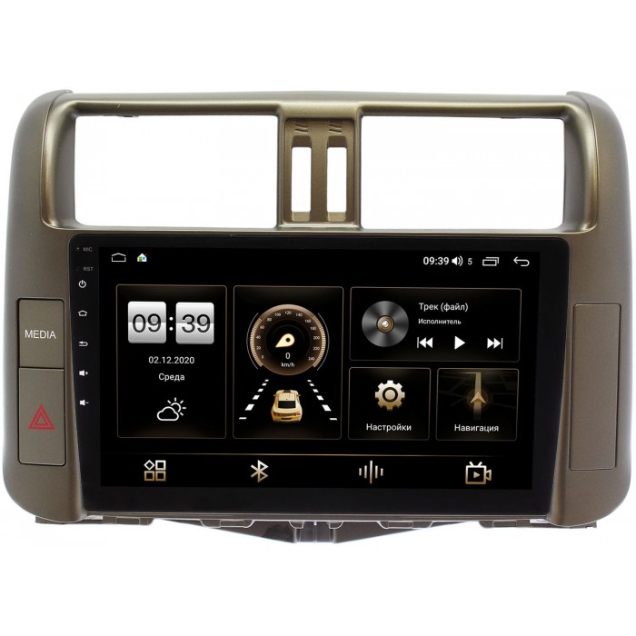 Штатная магнитола Canbox 4542-9005-1 для Toyota LC Prado 150 2009-2013 (для авто с 3 камерами) на Android 10 (4G-SIM, 4/64, DSP, QLed)