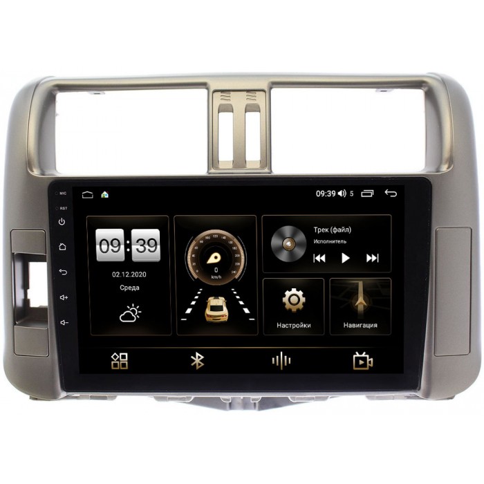 Штатная магнитола Canbox 4197-9006 для Toyota LC Prado 150 2009-2013 (для авто без усилителя) на Android 10 (4G-SIM, 8/128, DSP, QLed) С оптическим выходом