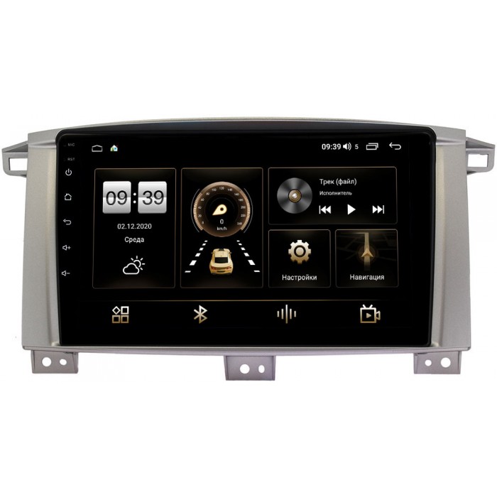 Штатная магнитола Toyota Land Cruiser 105 2002-2008 Canbox 4197-9121 на Android 10 (4G-SIM, 8/128, DSP, QLed) С оптическим выходом (для авто с МКПП)