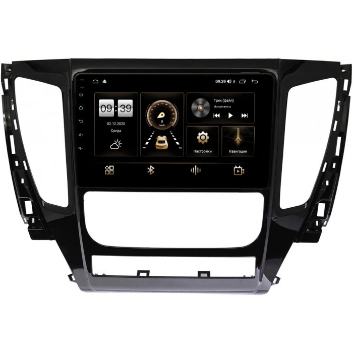 Штатная магнитола Mitsubishi Pajero Sport III 2015-2022 Canbox 4197-9155 на Android 10 (4G-SIM, 8/128, DSP, QLed) С оптическим выходом