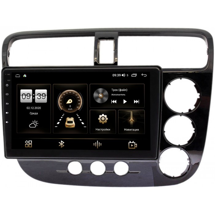 Штатная магнитола Honda Civic 7 (VII) 2000-2005 (с климатом) Canbox 4196-9206 на Android 10 (6/128, DSP, QLed) С оптическим выходом (правый руль)