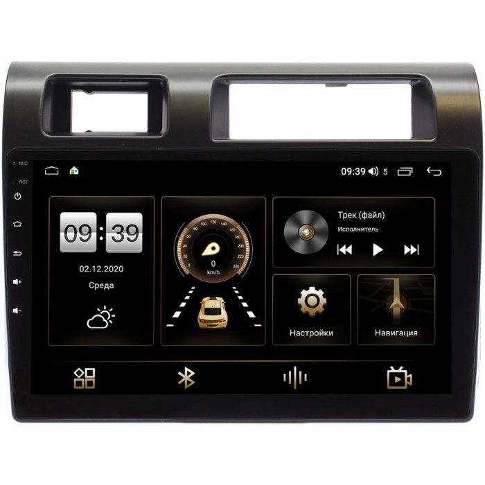 Штатная магнитола Toyota Land Cruiser 70 2007-2021 Canbox 3792-9286 на Android 10 (4G-SIM, 4/64, DSP, QLed) С оптическим выходом