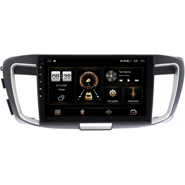 Штатная магнитола Honda Accord 9 (IX) 2013-2015 Canbox 3799-10-1156 на Android 10 (4G-SIM, 4/64, DSP, QLed) С оптическим выходом