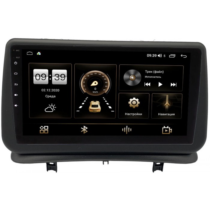 Штатная магнитола Renault Clio 3 (2005-2014) Canbox H-Line 4165-10-1406 на Android 10 (4G-SIM, 3/32, DSP, QLed)