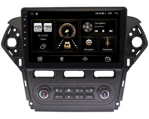 Ford Mondeo IV 2010-2015 (черная) Canbox 4198-1018 для авто с Blaupunkt на Android 10 (4G-SIM, 8/128, DSP, QLed) С оптическим выходом
