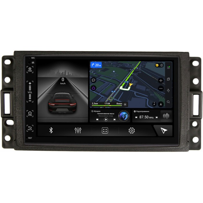 Магнитола в штатное место 2 din Hummer H3 2005-2010 Canbox 5512-RP-HMH3B-96 на Android 10 (4G-SIM, 3/32, DSP, IPS)