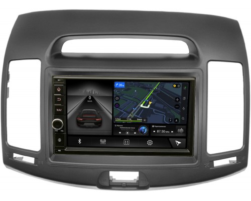 Hyundai Elantra IV (HD) 2006-2011 (серая) Canbox 5601-RP-11-065-235 на Android 10 (4G-SIM, 2/32, DSP, IPS) С крутилкой