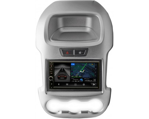 Ford Ranger III 2012-2015 с кондиционером (серая) Canbox 5601-RP-11-327-231 на Android 10 (4G-SIM, 2/32, DSP, IPS) С крутилкой