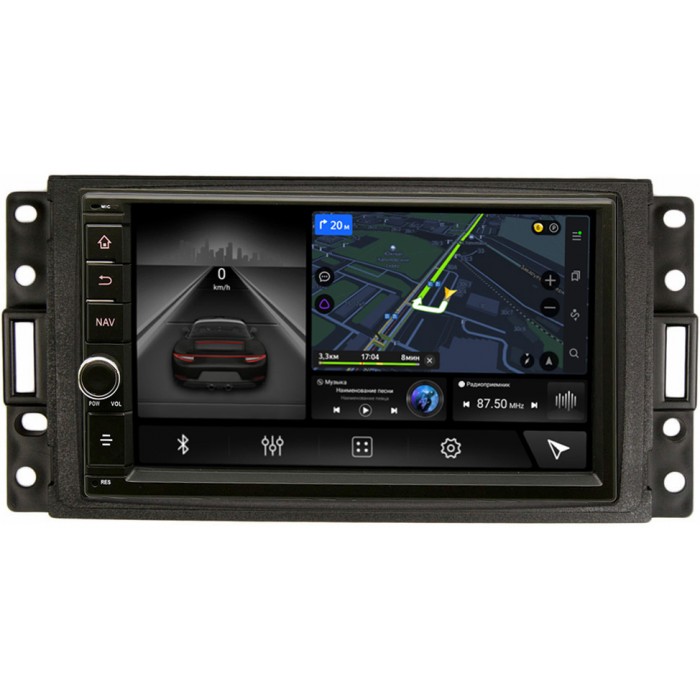 Магнитола в штатное место 2 din Hummer H3 2005-2010 Canbox 5601-RP-HMH3B-96 на Android 10 (4G-SIM, 2/32, DSP, IPS) С крутилкой