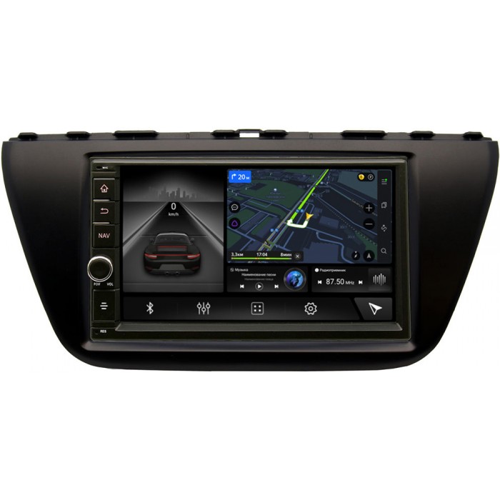 Магнитола в штатное место 2 din Suzuki SX4 II 2013-2022 Canbox 5603-RP-SZSX4C-160 на Android 10 (4G-SIM, 4/64, DSP, IPS) С крутилкой