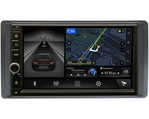 УАЗ Патриот (UAZ Patriot), Профи 2012-2022 (серая) Canbox 5601-RP-UZPT-66 на Android 10 (4G-SIM, 2/32, DSP, IPS) (173х98) С крутилкой