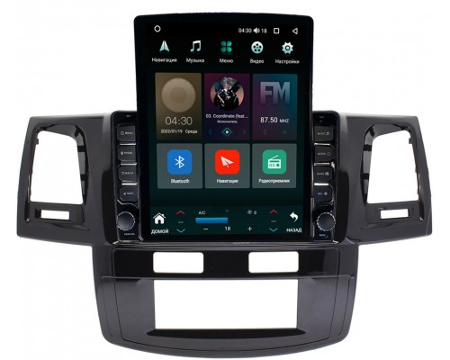 Toyota Hilux VII, Fortuner I 2005-2015 (с климат-контролем) Canbox H-Line 5612-9-1082 на Android 10 (4G-SIM, 4/64, DSP, QLed, Tesla)