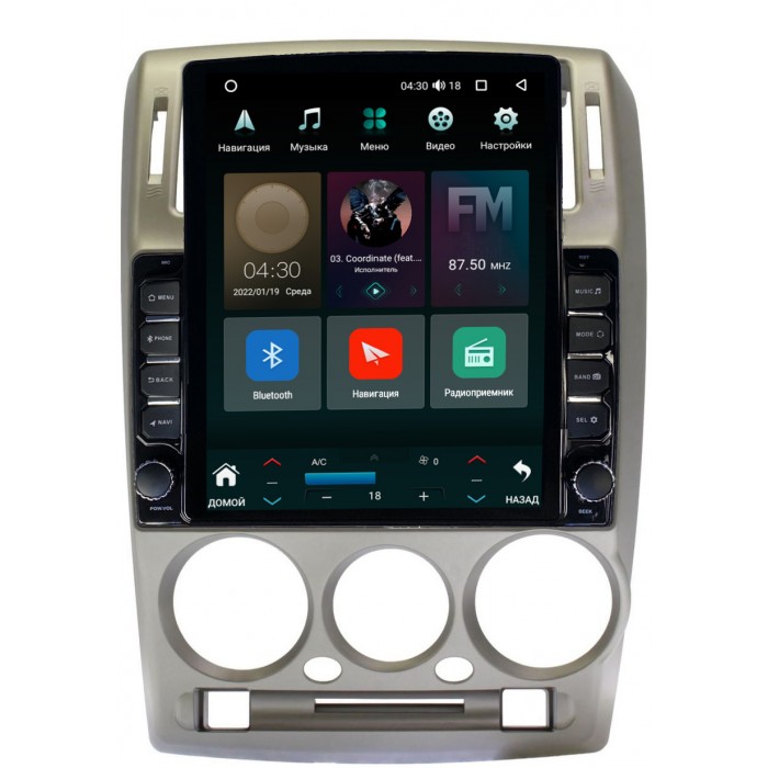 Штатная магнитола Canbox 5611-9-1322 для Hyundai Getz (2002-2005) на Android 10 (4G-SIM, 3/32, DSP, QLed, Tesla)