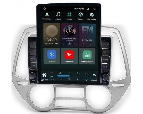 Hyundai i20 I 2008-2012 Canbox 5610-9-677 на Android 10 (4G-SIM, 2/32, DSP, QLed, Tesla)