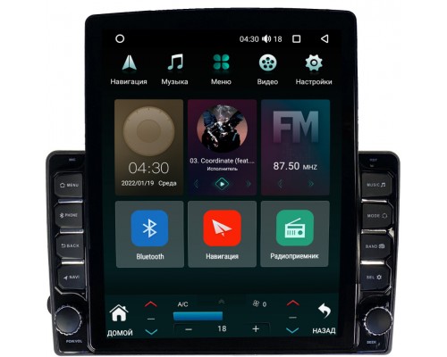 Lada Xray 2015-2022 Canbox 5610-9-691 на Android 10 (4G-SIM, 2/32, DSP, QLed, Tesla)
