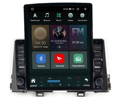 Kia Picanto III 2017-2022 Canbox 5610-9-813 на Android 10 (4G-SIM, 2/32, DSP, QLed, Tesla)