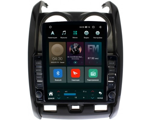 Renault Duster 2015-2021 Canbox 5610-9-RE046N на Android 10 (4G-SIM, 2/32, DSP, QLed, Tesla)
