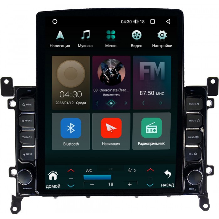 Штатная магнитола Toyota Prius IV (XW50) 2018-2022 рестайлинг Canbox H-Line 5612-9-TO380N на Android 10 (4G-SIM, 4/64, DSP, QLed, Tesla)