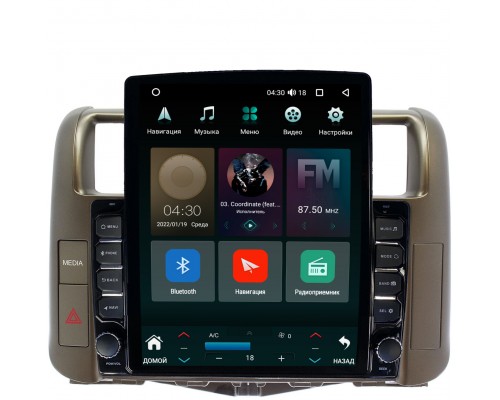 Toyota LC Prado 150 2009-2013 (для авто с круговым обзором) Canbox H-Line 5612-9005-1 на Android 10 (4G-SIM, 4/64, DSP, QLed, Tesla)