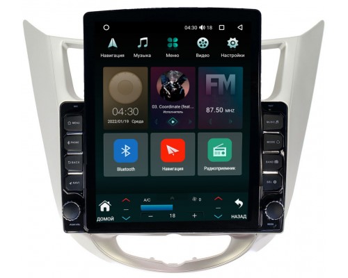 Hyundai Solaris I 2011-2017 Canbox 5610-9027 на Android 10 (4G-SIM, 2/32, DSP, QLed, Tesla)