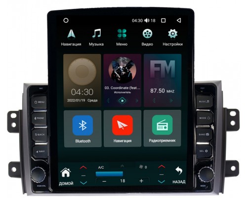 Suzuki SX4 I 2006-2014 Canbox 5610-9035 на Android 10 (4G-SIM, 2/32, DSP, QLed, Tesla)