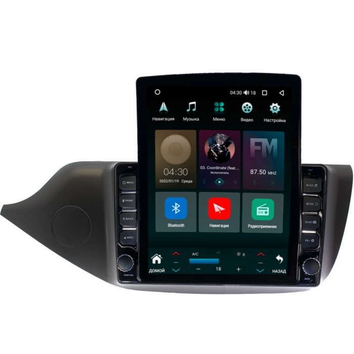 Штатная магнитола Kia Ceed 2 (2012-2018) (матовая) Canbox H-Line 5612-9098 на Android 10 (4G-SIM, 4/64, DSP, QLed, Tesla)