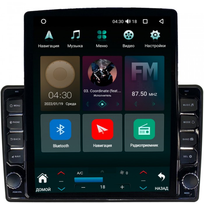 Штатная магнитола Kia Sorento II 2012-2020 Canbox 5611-9145 на Android 10 (4G-SIM, 3/32, DSP, QLed, Tesla)