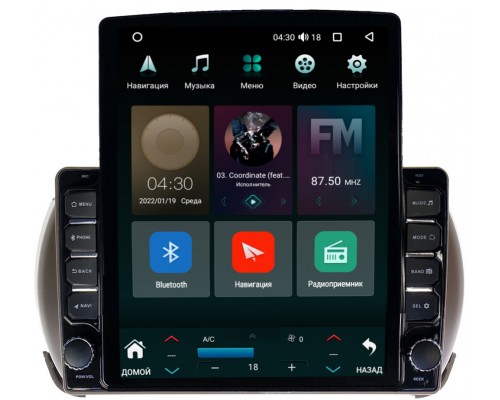 Suzuki Alto VII (HA25) 2009-2014 Canbox 5610-9281 на Android 10 (4G-SIM, 2/32, DSP, QLed, Tesla)