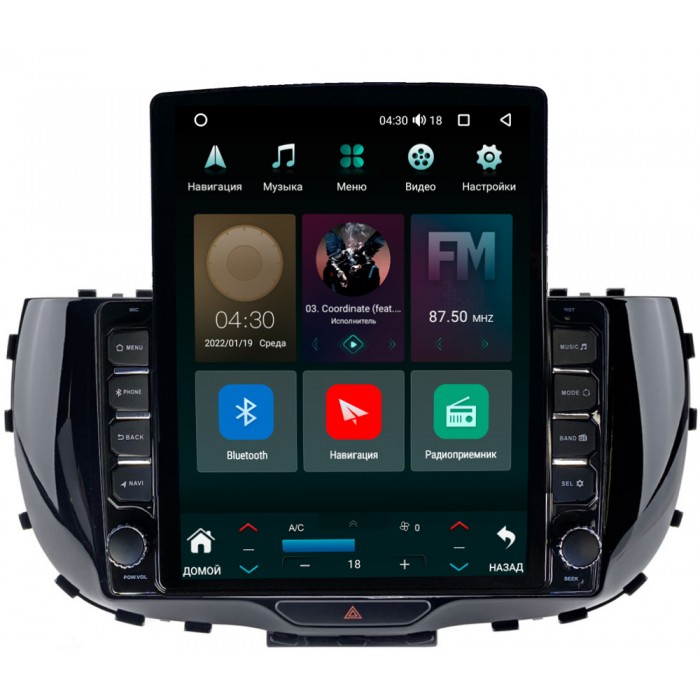 Штатная магнитола Canbox 5610-9310 для Kia Soul III 2019-2022 на Android 10 (4G-SIM, 2/32, DSP, QLed, Tesla)