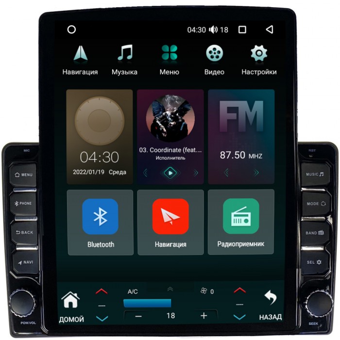 Штатная магнитола Canbox 5610-9415 для Toyota LC Prado 90 1996-2002 (правый руль) на Android 10 (4G-SIM, 2/32, DSP, QLed, Tesla)