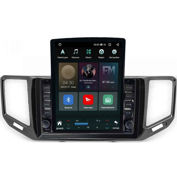 Штатная магнитола Volkswagen Teramont 2017-2021 Canbox H-Line 5612-10-054 на Android 10 (4G-SIM, 4/64, DSP, QLed, Tesla)