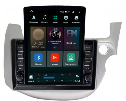 Honda Fit II 2008-2014 (светло-серая) Canbox M-Line 5610-10-671 на Android 10 (4G-SIM, 2/32, DSP, QLed, Tesla)