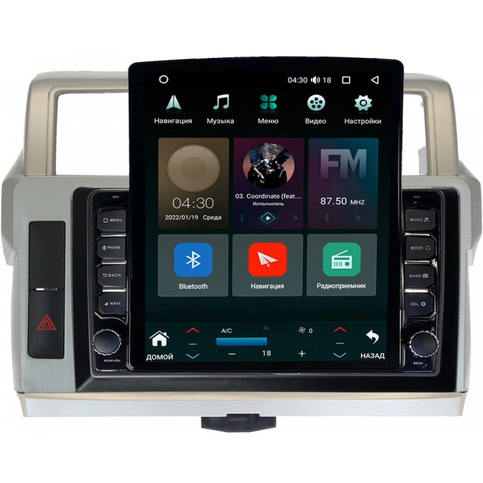 Штатная магнитола Toyota LC Prado 150 2013-2017 Canbox M-Line 5610-1057 на Android 10 (4G-SIM, 2/32, DSP, QLed, Tesla)