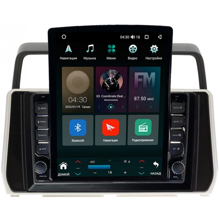 Штатная магнитола Toyota Land Cruiser Prado 150 2017-2021 Canbox H-Line 5612-1038 на Android 10 (4G-SIM, 4/64, DSP, QLed, Tesla) (для авто без 4 камер)