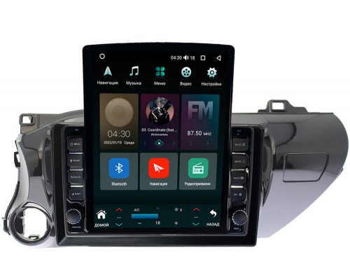 Toyota Hilux VIII 2015-2021 Canbox H-Line 5613-1071 на Android 10 (4G-SIM, 6/128, DSP, QLed, Tesla) (для авто без магнитолы)