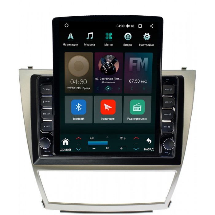 Штатная магнитола Toyota Camry V40 2006-2011 Canbox M-Line 5610-1063 на Android 10 (4G-SIM, 2/32, DSP, QLed, Tesla)