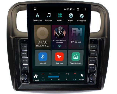 Renault Logan II, Sandero II 2013-2021 Canbox M-Line 5610-1090 на Android 10 (4G-SIM, 2/32, DSP, QLed, Tesla)