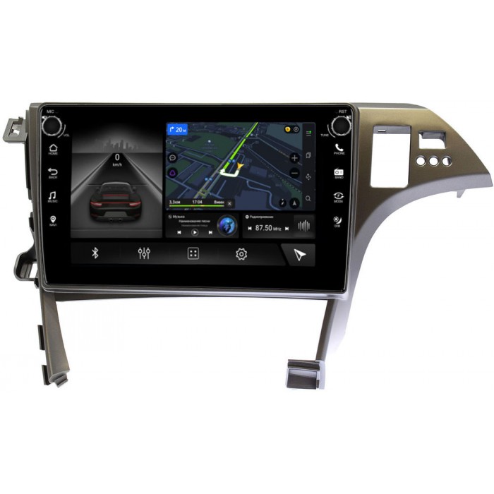 Штатная магнитола Canbox 7808-10-780 для Toyota Prius III (XW30) 2009-2015 (правый руль) на Android 10 (4G-SIM, 6/128, DSP, QLed) С крутилками С оптическим выходом