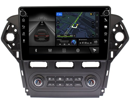 Ford Mondeo IV 2010-2015 (черная) Canbox 7805-1018 для авто с Blaupunkt на Android 10 (4G-SIM, 2/32, DSP, QLed) С крутилками