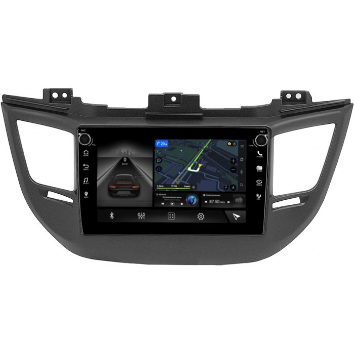 Штатная магнитола Hyundai Tucson III 2015-2018 Canbox 7802-9-064-1 на Android 10 (4G-SIM, 3/32, DSP, IPS) С крутилками С оптическим выходом для авто с камерой