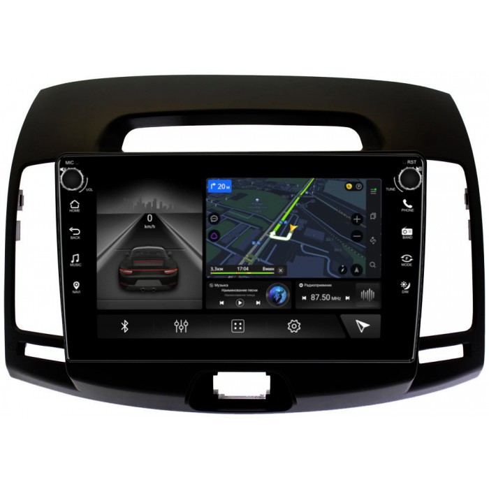 Купить штатную магнитолу Canbox 7801-9-680 для Hyundai Elantra IV (HD) 2006-2011 (черная) Android 10 (4G-SIM, 2/32, DSP, IPS) С крутилками