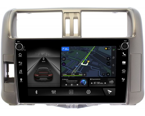 Toyota LC Prado 150 2009-2013 (для авто с усилителем) Canbox 7804-9005 на Android 10 (4G-SIM, 6/128, DSP, IPS) С крутилками С оптическим выходом